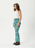 Liquid - Recycled High Waisted Sheer Pants | Jade Floral-Image 2