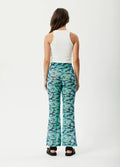 Liquid - Recycled High Waisted Sheer Pants | Jade Floral-Image 3