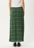Lonnie - Hemp Seersucker Maxi Skirt | Hunter Green-Image 3