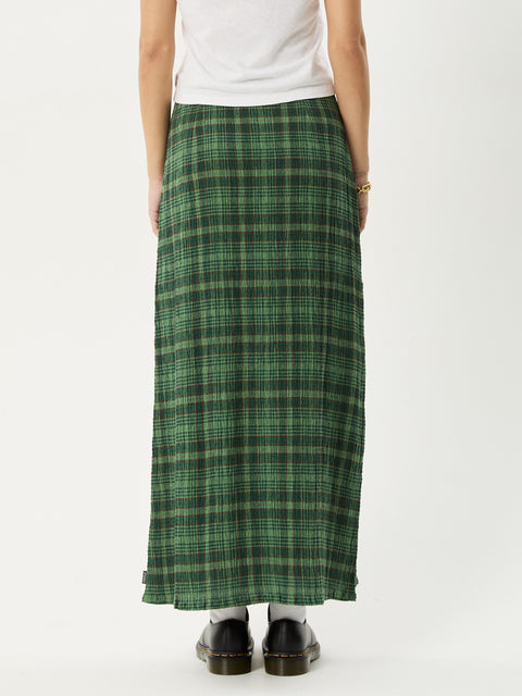 Lonnie - Hemp Seersucker Maxi Skirt