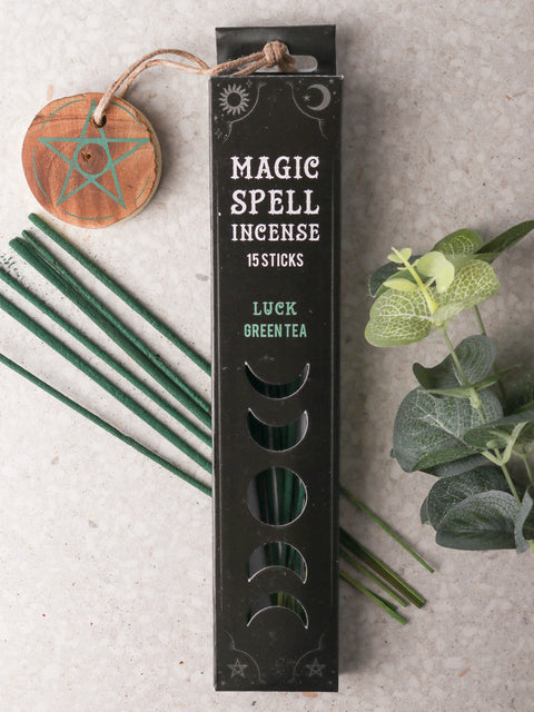 Magic Spell Incense Sticks - Green Tea Luck