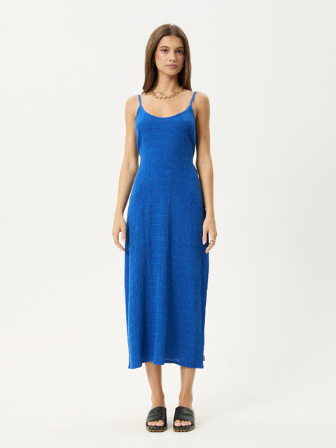 Marina Rumi - Hemp Seersucker Maxi Dress