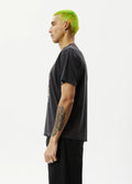 Microdose - Recycled Boxy Fit Tee | Stone Black-Image 3