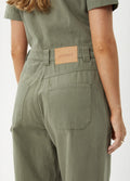 Mika - Organic Recycled Canvas Jumpsuit | Olive-Image 6