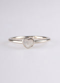 Moonstone Heart Sterling Silver Ring | One Colour-Image 2