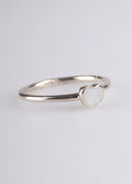 Moonstone Heart Sterling Silver Ring | One Colour-Image 3