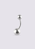 Navel Barbell 14G | Steel-Image 1