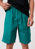 Ninety Eights - Organic Elastic Waist Shorts | Emerald-Image 2