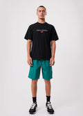 Ninety Eights - Organic Elastic Waist Shorts | Emerald-Image 3
