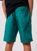 Ninety Eights - Organic Elastic Waist Shorts | Emerald-Image 5