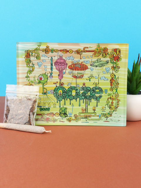 Ooze The Works - Glass Rolling Tray