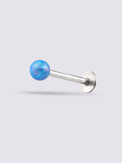 Opal Ball Flatback Barbell 16G