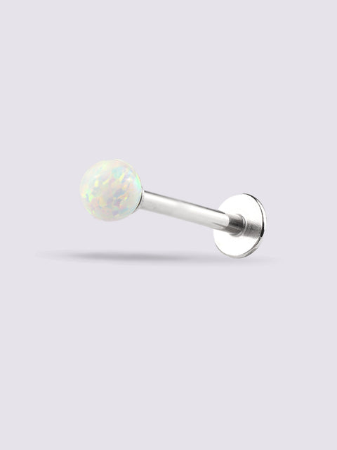 Opal Ball Flatback Barbell 16G