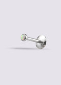 Opal Flatback Barbell 16G | White-Image 1