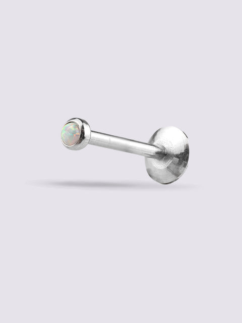 Opal Flatback Barbell 16G