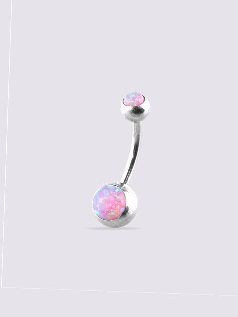 Opal Navel Barbell 14G