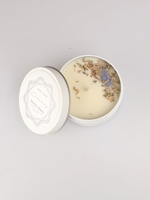 Opal + Sage Mandala Candle