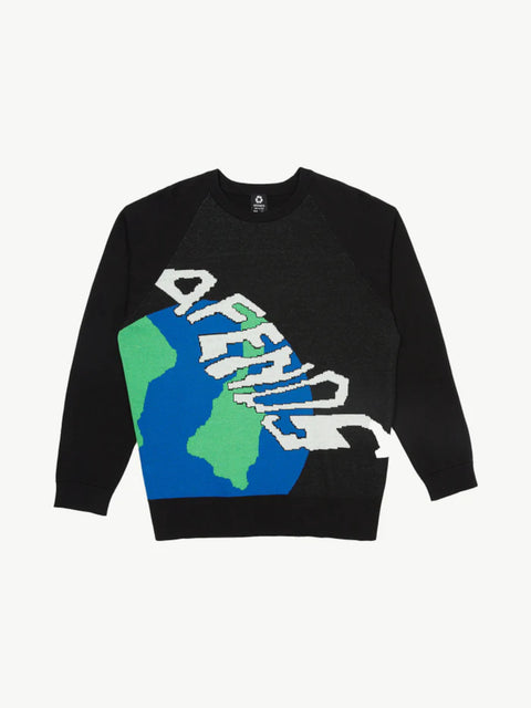 Orbital - Recycled Raglan Knitted Crew Neck Jumper