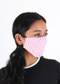 Organic Cotton Face Mask | White Squiggle-Image 3