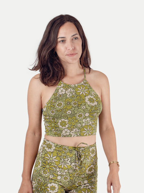 Organic Cotton Halter Crop