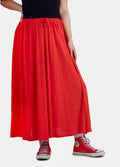 Organic Hemp Bamboo Maxi Skirt | Tomato-Image 2