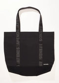 Outline - Recycled Oversized Tote Bag | Black-Image 1