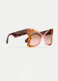 Oversized Butterfly Sunglasses | Tortoiseshell-Image 3