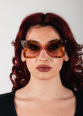 Oversized Butterfly Sunglasses | Tortoiseshell-Image 4