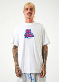 Planetary - Hemp Retro Graphic T-Shirt | White-Image 1