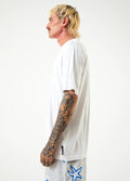 Planetary - Hemp Retro Graphic T-Shirt | White-Image 2