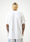Planetary - Hemp Retro Graphic T-Shirt | White-Image 3