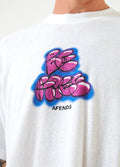 Planetary - Hemp Retro Graphic T-Shirt | White-Image 4