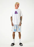Planetary - Hemp Retro Graphic T-Shirt | White-Image 5