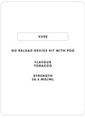 Vuse Go Reload w/ Pod | Tobacco-Image 1