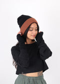 Possum Merino Fingerless Gloves | Black-Image 2