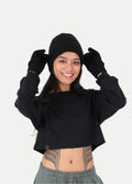 Possum Merino Gloves | Black-Image 2