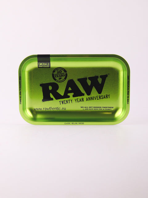 RAW Rolling Tray Green 20th Anniversary