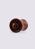 Red Saba Wood Tiger Glass Plug 6mm | Brown-Image 1