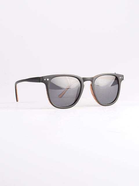 Retro Thin Frame Square Polarised Sunglasses