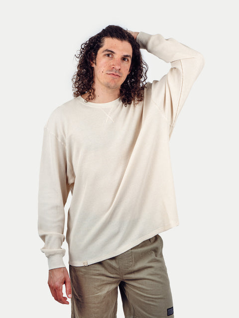 Unisex Organic Hemp Waffle L/S Tee