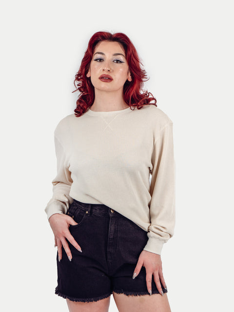 Unisex Organic Hemp Waffle L/S Tee
