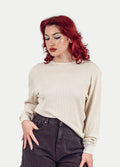 Unisex Organic Hemp Waffle L/S Tee | Birch-Image 6