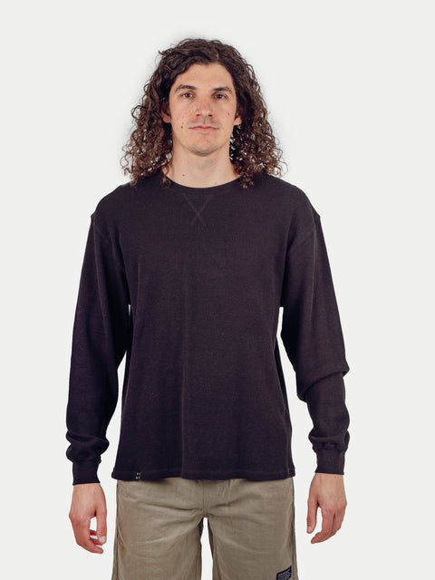 Unisex Organic Hemp Waffle L/S Tee