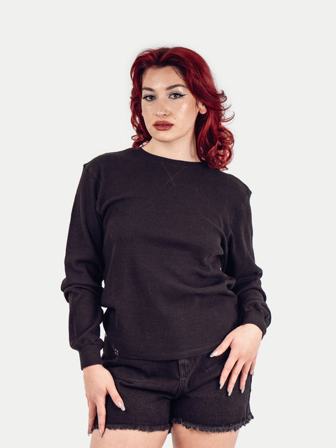 Unisex Organic Hemp Waffle L/S Tee