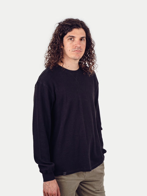 Unisex Organic Hemp Waffle L/S Tee