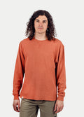 Unisex Organic Hemp Waffle L/S Tee | Clay-Image 1