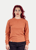 Unisex Organic Hemp Waffle L/S Tee | Clay-Image 2