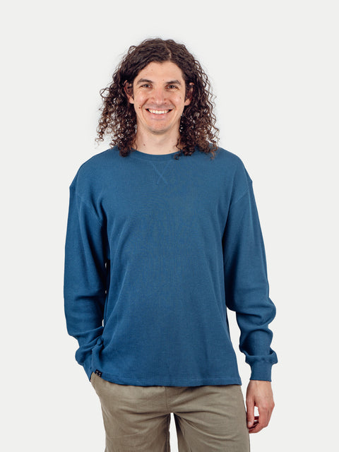 Unisex Organic Hemp Waffle L/S Tee