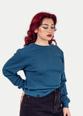 Unisex Organic Hemp Waffle L/S Tee | Ink Blue-Image 4