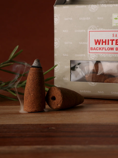 Satya White Sage Backflow Cones 24pcs